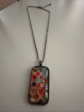 Multicolor Polka Dot Floral Pendant Necklace - Women's Fashion Necklace